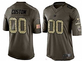 Nike New York Giants Customized Men's Olive Camo Salute To Service Veterans Day Limited Jersey,baseball caps,new era cap wholesale,wholesale hats